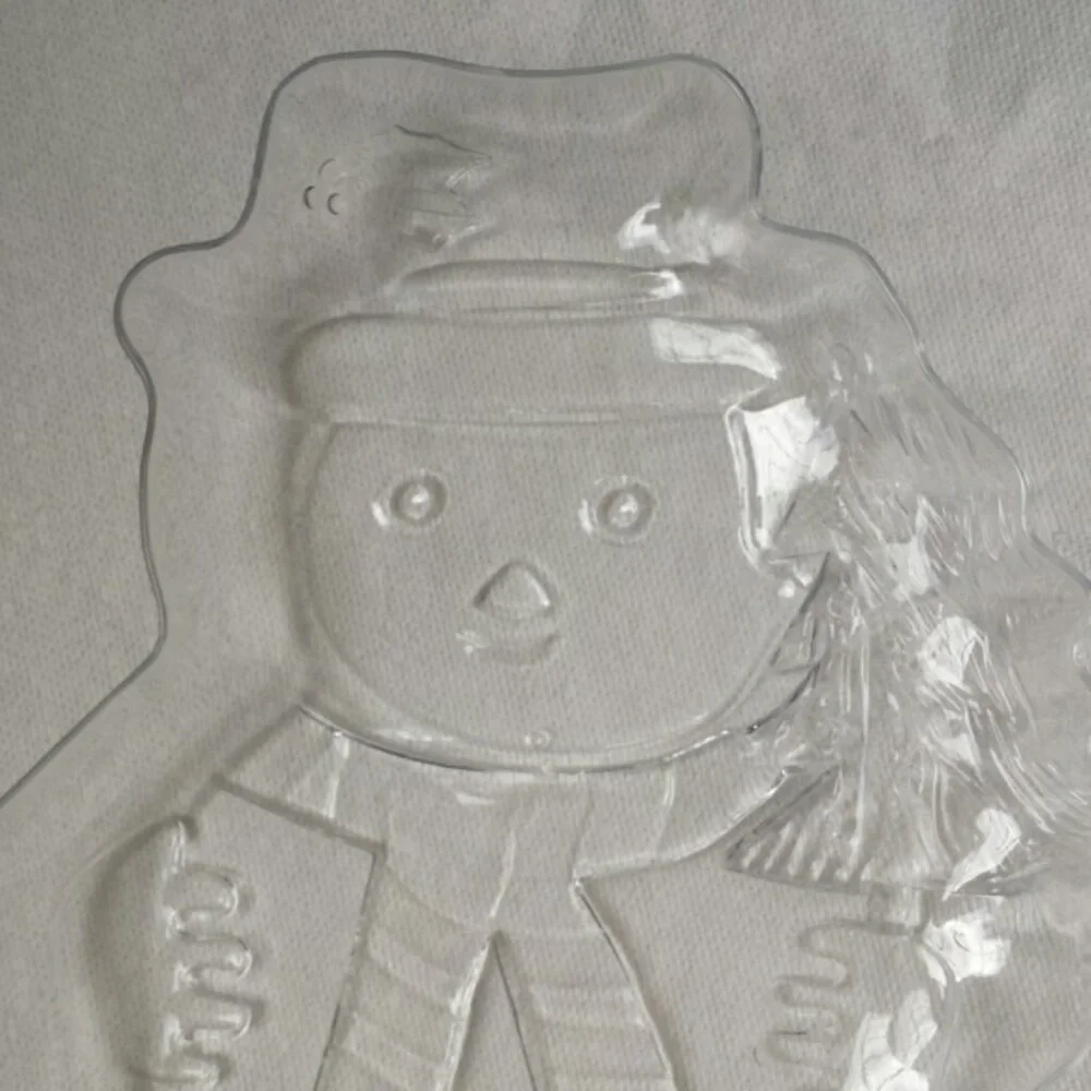 Plastic Snowman Platter